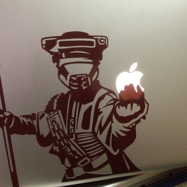 Etiqueta de Boushh Macbook - marrón