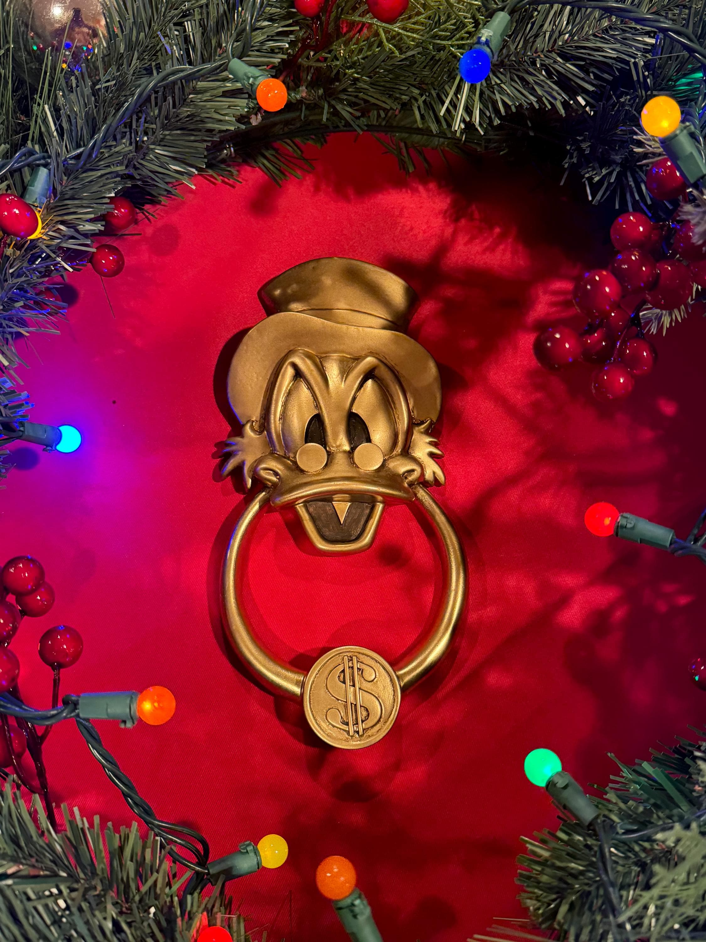 Scrooge Mcduck Door Knocker Decoration - Etsy