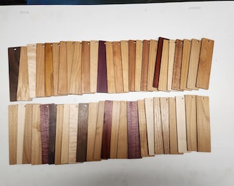 wood bookmarks - Blank - No Engraving or ribbon -  1.5" x 6" x 3/32" Quantity of  70