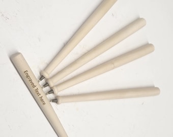 Engraved solid wood baseball bat pen - Quantity of 5