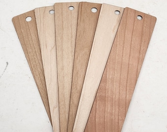 Blank unfinished bookmarks 1.5" x 6" x .07" - Awesome for Wood burning or pyrography. Quantity of 50