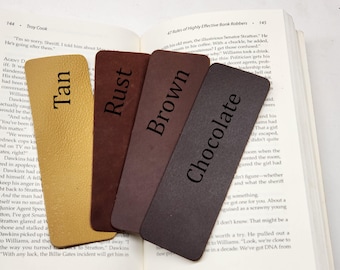 Blank Leather Bookmarks - 2" x 6" x 3/32"