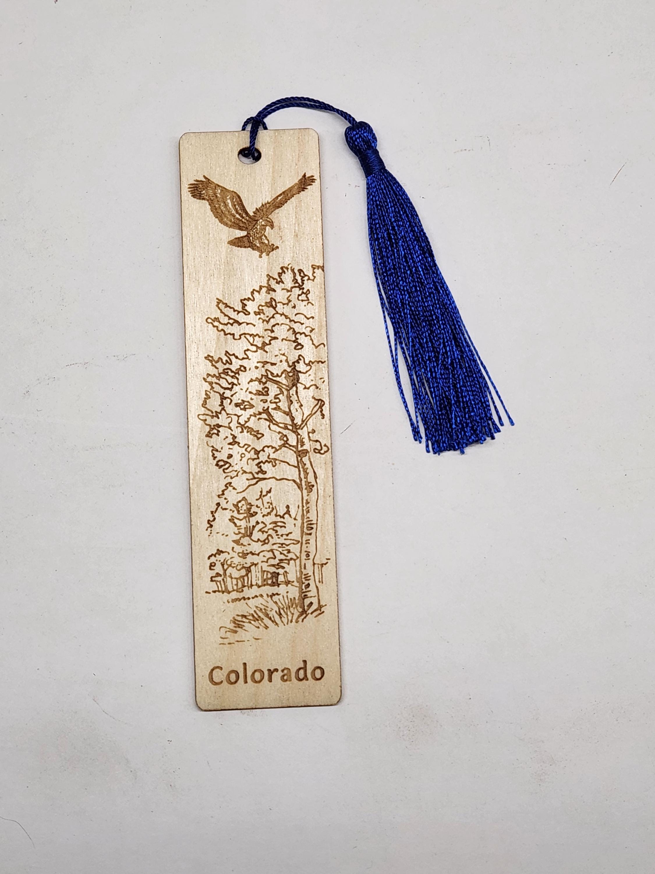 Engraved Solid Wood Bookmarks Assorted Woods - Quantity of 10 - 1.0 X 6 ...