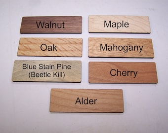 real wood blank 2.0" x 3.5" x 3/32 business cards - Quantity of 25