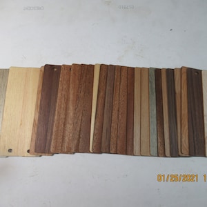 1.5&quot; x 6&quot;  assorted wood bookmarks - Blank - No Engraving or ribbon -  Quantity of 50