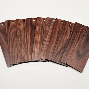 Exotic wood bookmarks - Bolivian Rosewood - Blank - No Engraving or ribbon -  2&quot; x 6&quot; x 3/32&quot; Quantity of 10