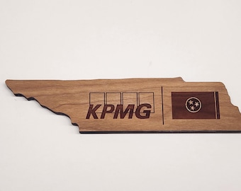 400 Laser Engraved Cherry wood desk stands - 10.0" x 2.6" x 5/16"