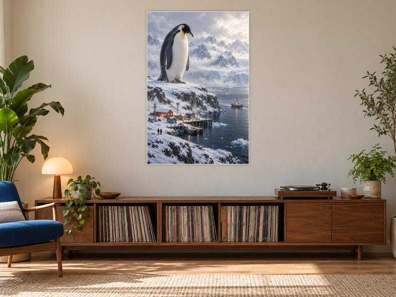 Emperor Penguin Art Print | Polar Harbour Fantasy Wall Decor Bild 17