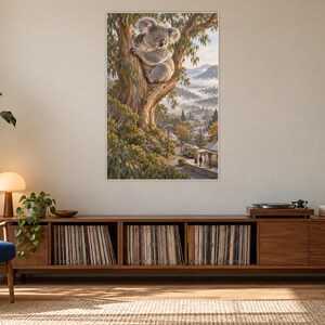 Koala Art Print | Eucalyptus Village Fantasy Wall Decor bild 17
