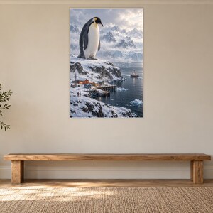 Emperor Penguin Art Print | Polar Harbour Fantasy Wall Decor Bild 13