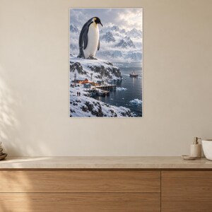 Emperor Penguin Art Print | Polar Harbour Fantasy Wall Decor Bild 10