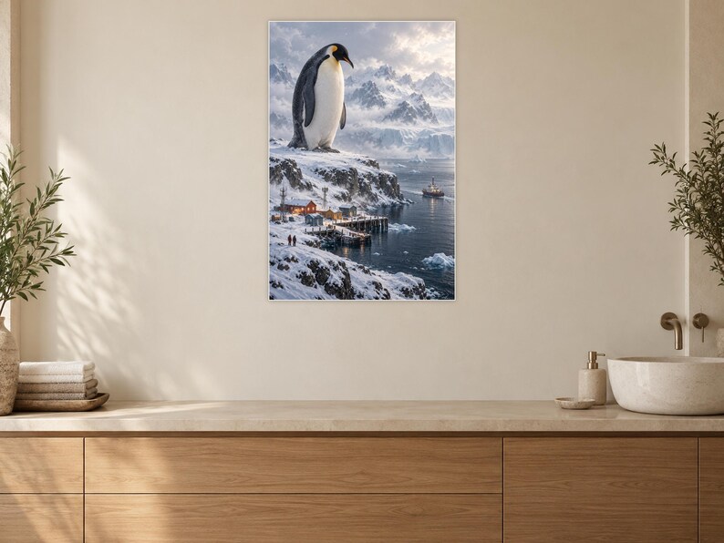 Emperor Penguin Art Print | Polar Harbour Fantasy Wall Decor Bild 10