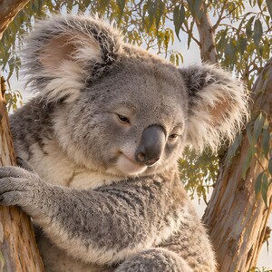 Koala Art Print | Eucalyptus Village Fantasy Wall Decor bild 19