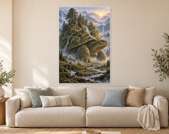 Giant Turtle Art Print | Enchanted Forest Fantasy Wall Decor