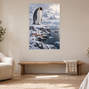 Emperor Penguin Art Print | Polar Harbour Fantasy Wall Decor Bild 5