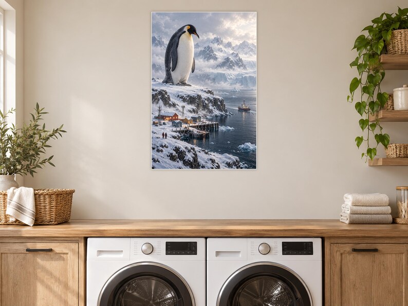Emperor Penguin Art Print | Polar Harbour Fantasy Wall Decor Bild 11