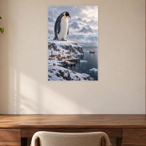 Emperor Penguin Art Print | Polar Harbour Fantasy Wall Decor Bild 7