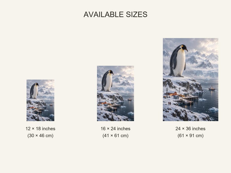 Emperor Penguin Art Print | Polar Harbour Fantasy Wall Decor Bild 20