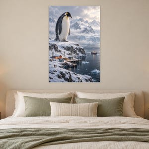 Emperor Penguin Art Print | Polar Harbour Fantasy Wall Decor Bild 4