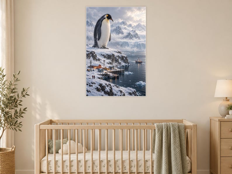 Emperor Penguin Art Print | Polar Harbour Fantasy Wall Decor Bild 15