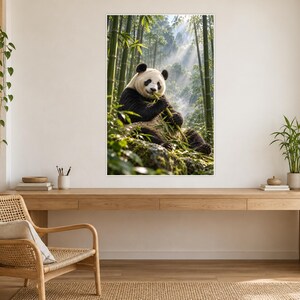 Giant Panda Print | Bamboo Forest Wall Art | Cinematic Animal Portrait bild 2
