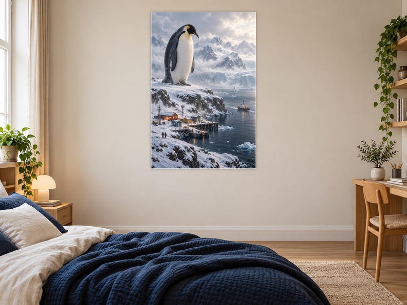 Emperor Penguin Art Print | Polar Harbour Fantasy Wall Decor Bild 16
