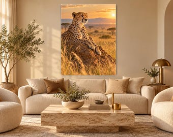 Cheetah Print | Savanna Wildlife Wall Art | Cinematic Animal Portrait