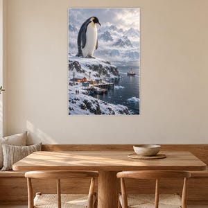 Emperor Penguin Art Print | Polar Harbour Fantasy Wall Decor Bild 9