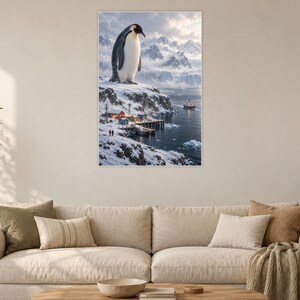 Emperor Penguin Art Print | Polar Harbour Fantasy Wall Decor Bild 2
