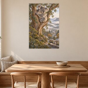 Koala Art Print | Eucalyptus Village Fantasy Wall Decor bild 9
