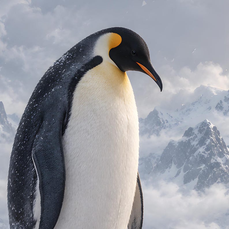 Emperor Penguin Art Print | Polar Harbour Fantasy Wall Decor Bild 19