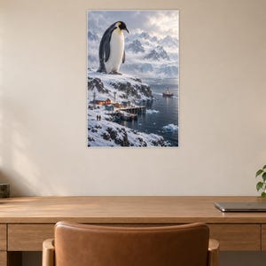 Emperor Penguin Art Print | Polar Harbour Fantasy Wall Decor Bild 6