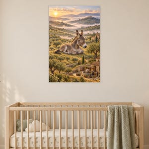 Donkey Art Print | Olive Grove Village Fantasy Wall Decor image 15