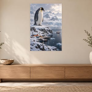 Emperor Penguin Art Print | Polar Harbour Fantasy Wall Decor Bild 12