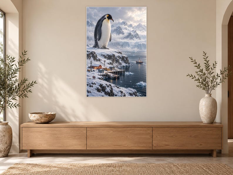 Emperor Penguin Art Print | Polar Harbour Fantasy Wall Decor Bild 12