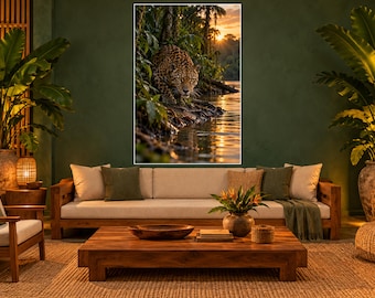 Jaguar Print | Amazon Wildlife Wall Art | Cinematic Animal Portrait