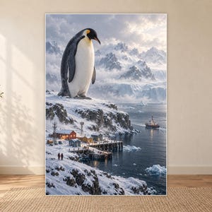 Emperor Penguin Art Print | Polar Harbour Fantasy Wall Decor Bild 18
