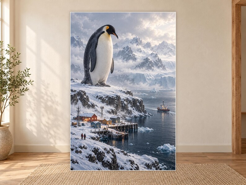 Emperor Penguin Art Print | Polar Harbour Fantasy Wall Decor Bild 18
