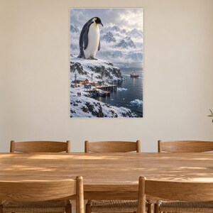 Emperor Penguin Art Print | Polar Harbour Fantasy Wall Decor Bild 8