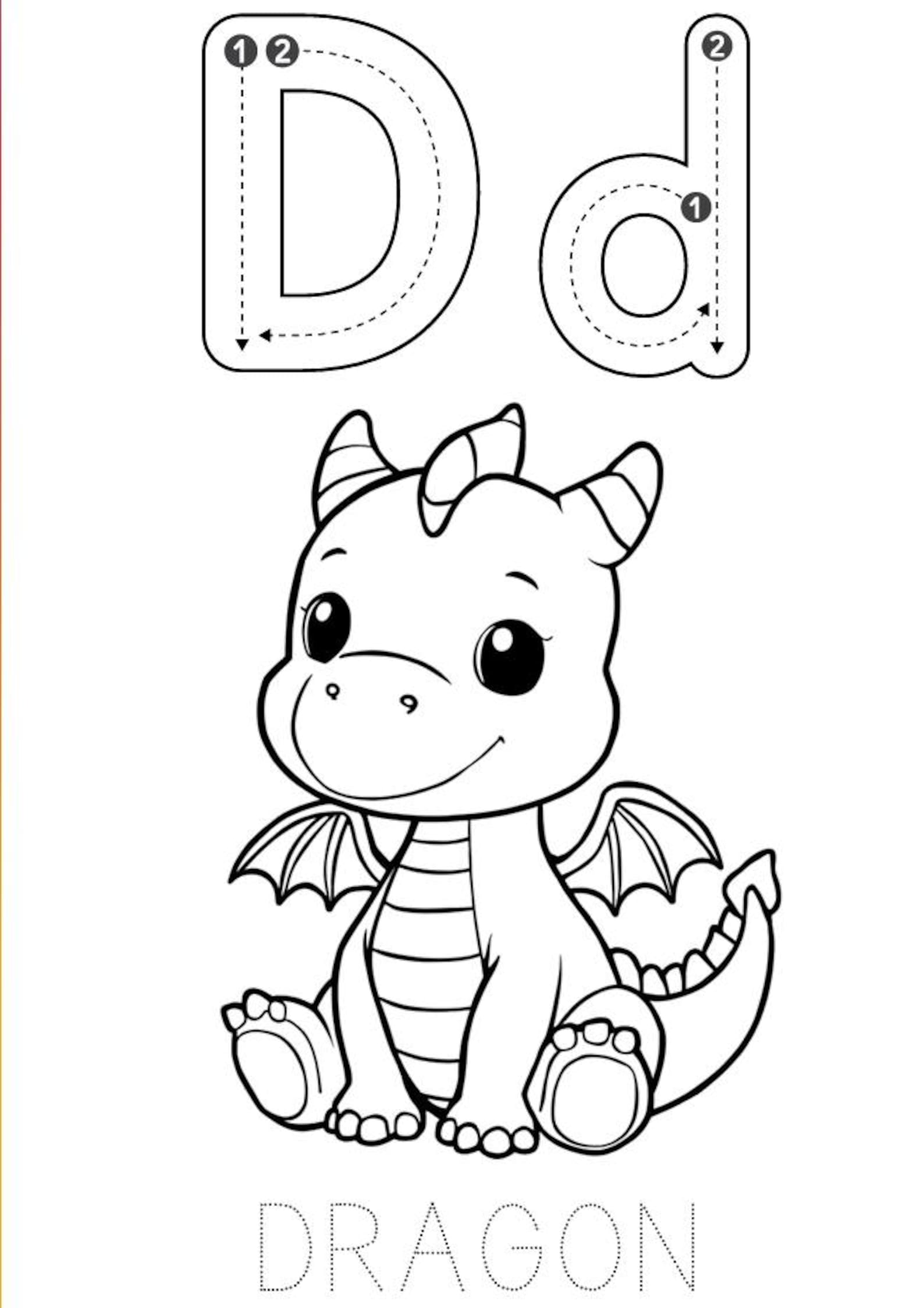 Trace Abc R Kids Alphabet Tracing Coloring Book - Etsy