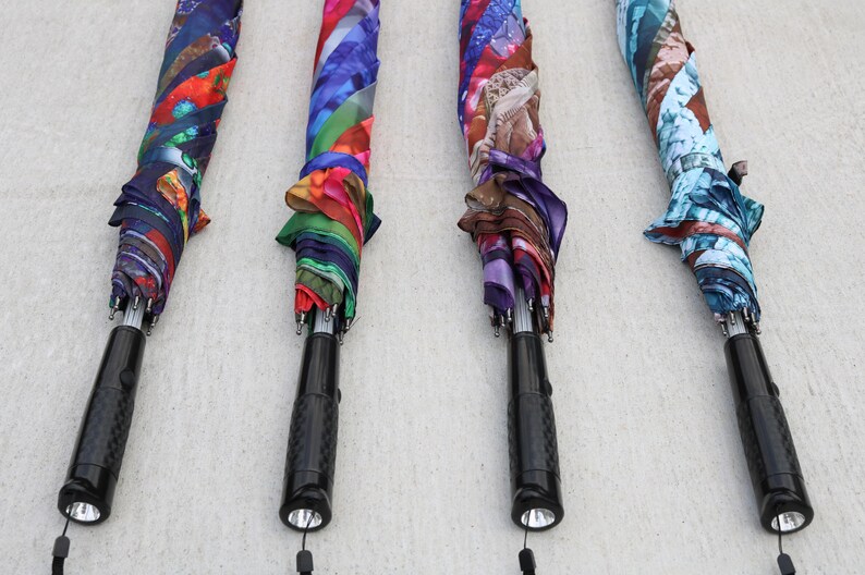 Art Umbrella with LED /& Flashlight HexaPrism