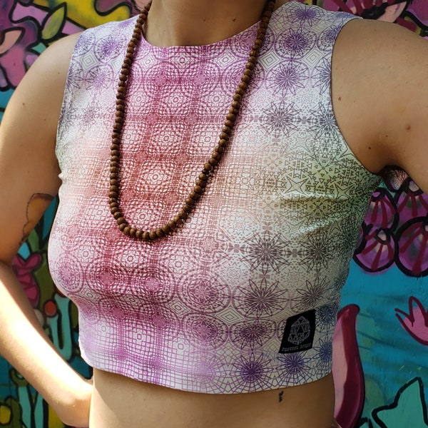 Crop Top - 'Inverse Tessellation'