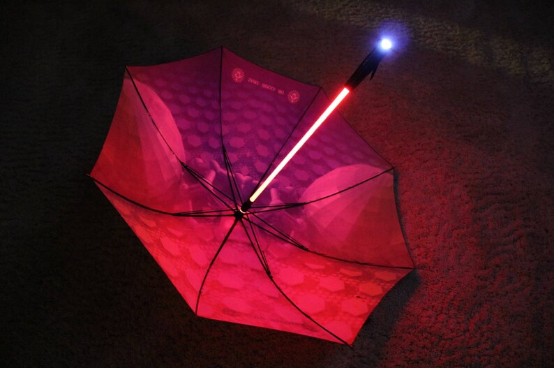 Art Umbrella with LED /& Flashlight HexaPrism