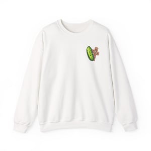 Pickle Crossbones sweatshirt | Mini Patch Chest Graphic