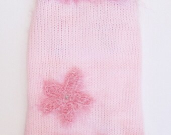 Pink Dog Sweater Pink Dog Clothes Small Dog Clothing Female Teacup Dog Clothes Girl Yorkie Clothing Chihuahua Clothes French Bulldog Outfits