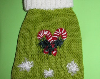 Christmas dog sweater, dog jumper, Christmas dog costume, Christmas puppy sweater Christmas puppy clothes christmas candy, xmas dog clothes,