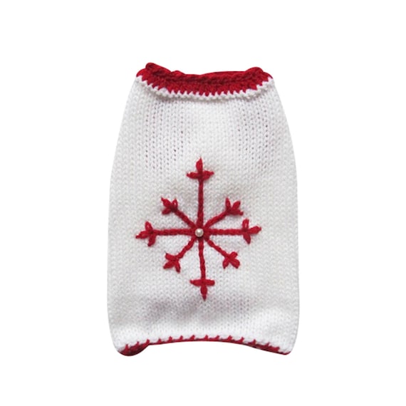Christmas Dog Sweater Snowflake Puppy Clothes - Pet Clothing for Small and Large Breeds
