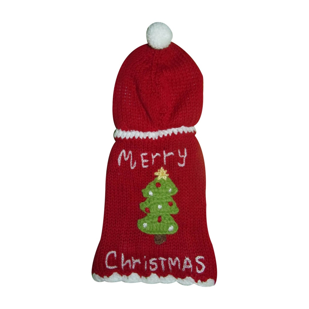 Christmas Dog Sweater Knitted Dog Jumper, Christmas Puppy Clothing