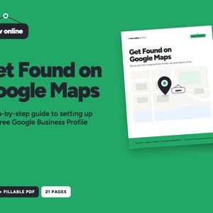Google-Unternehmensprofil-Einrichtungsanleitung, Auf Google Maps gefunden werden, Ausfüllbares und druckbares PDF-Arbeitsbuch