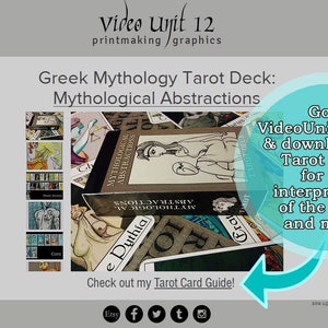 Greek Mythology Tarot Deck, tarot cards, cubism-inspired, Mythological Abstractions image 6